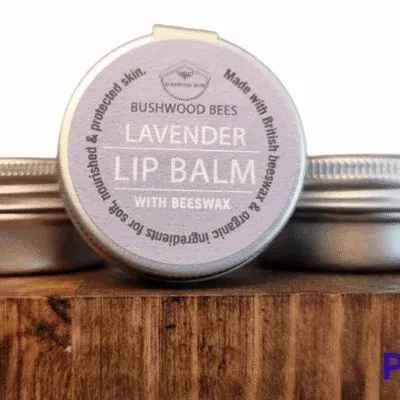 Organic Lavender Lip Balm hand made by Bushwood Bees